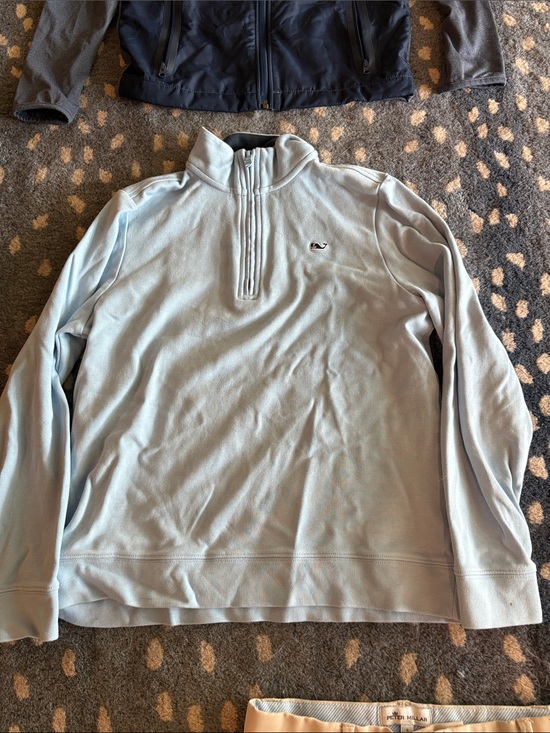 Vineyard Vines Other - Vineyard Vines Light Blue Quarter-Zip Pullover